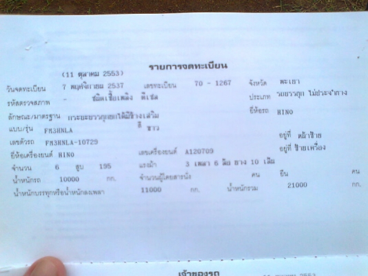 ขาย..รถสิบล้อ HINO FM 3H รถปี 37 เครื่องดี คัสซีสวย เก๋งสวย ภายในสวย มีแอร์เย็นเจี๊ยบ รถสวยครบ มีทะเบียน.