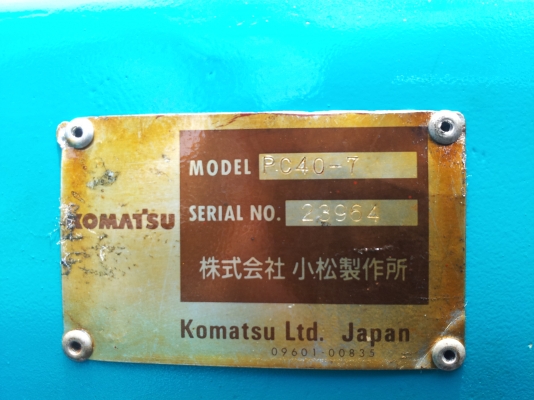 ขายรถขุด KOMATSU PC40-7 รถนอก ขายรถขุด KOMATSU PC40-7 รถนอก