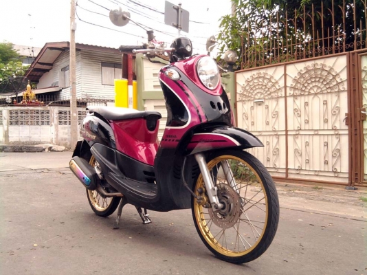 ขออนุญาติขาย Yamaha Fino 115 cc. สีชมพูดำ