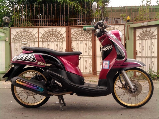 ขออนุญาติขาย Yamaha Fino 115 cc. สีชมพูดำ