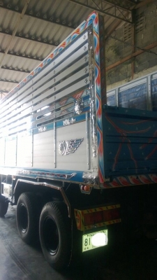 ขายรถ 12 ล้อ 2 เพลา กระบะเนียมคอกเกษตรดั้ม มีลำโพงลากลูก HINO PROFIA  P11C 325 แรง ปี.56 รถสวยราคาถูกๆ รีบจองด่วน