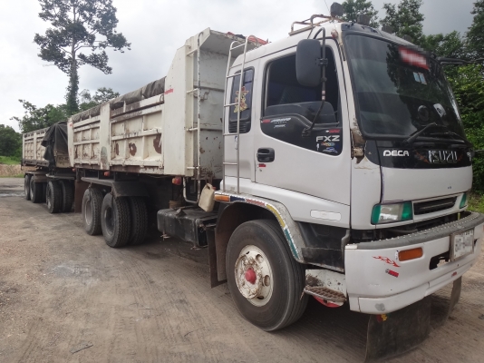 ขายด่วน  รถสิบล้อสองเพลาดั้มพ์พ่วง แม่-ลูก ISUZU  DEGA  270  ยูโร1  เดิมๆ  สภาพดีมากสมบูรณ์แบบ  พร้อมใช้งาน