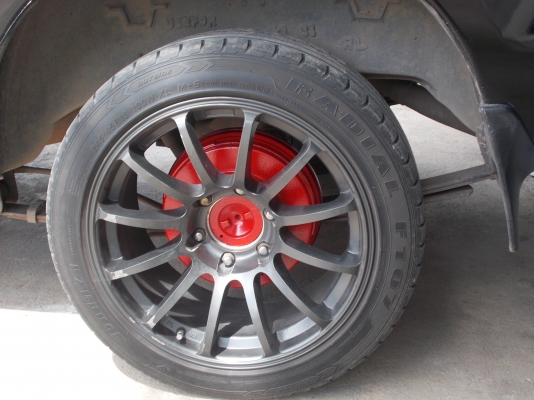 ขายแม็กมือสองพร้อมยางใหม่ 6 รู 18" ราคา 16900 ด่วน