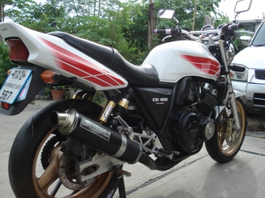 ขาย CB400 ปี98 แบ็มโบ้คาบูไฟฟ้าปลักแดงเครื่องสดๆทะเบียนพร้อมโอนภาษีไม่ขาด