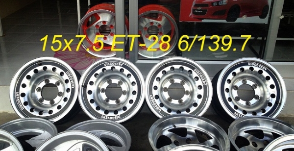 ขายล้อหยดน้ำ DISCOVERY JAPAN ขอบ 15x7.5 ET0 6/139.7 สภาพสวยๆ ครับ