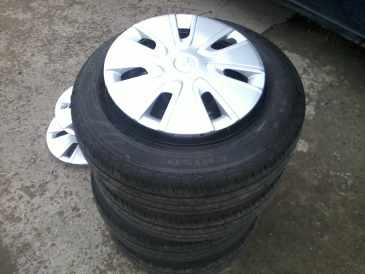 ยางปี 2013 บิสโตน พร้อมกระทะ 4 รู 100แถมฝา