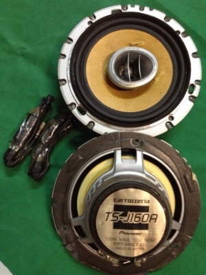 Pioneer Carrozzeria TS-J160A Made in Japan แกนร่วม 2 ทาง กรวยเคฟล่าห์เหลือง โครงอลูหล่อ แม่เหล็กหล่อ พร้อมทุ่นตัดเสียงครบๆ