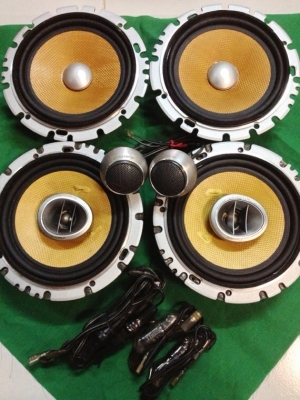 Pioneer Carrozzeria TS-J160A Made in Japan แกนร่วม 2 ทาง กรวยเคฟล่าห์เหลือง โครงอลูหล่อ แม่เหล็กหล่อ พร้อมทุ่นตัดเสียงครบๆ