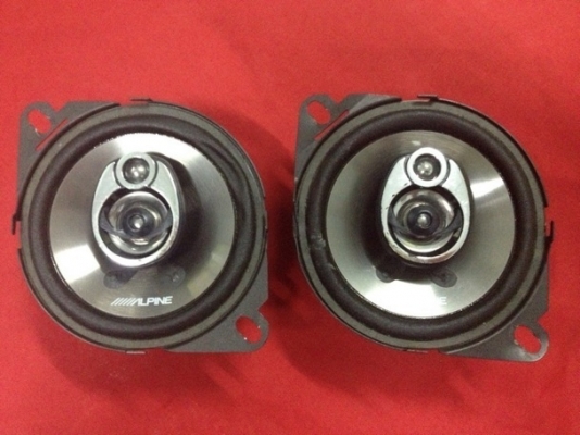 ลำโพง Alpine STE-104R 4 นิ้ว ลำโพงแกนร่วม 3 ทาง กรวยอลูมิเนียม โครงอลูหล่อ แม่เหล็กใหญ่
