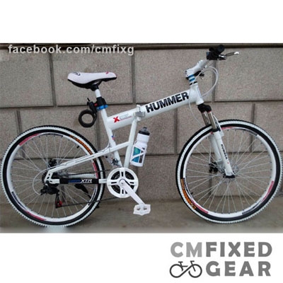 ขายถูก จักรยานจากไต้หวัน ฮัมเมอร์ สีขาว Hummer ล้อซี่