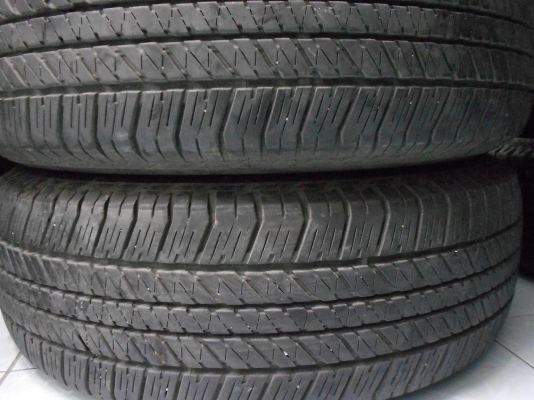 ขายยาง bridestone Dueler 265/65/17 ปี 12 ดอกสวย 1 ชุด/ใส่-ถ่วงฟรีค่ะ