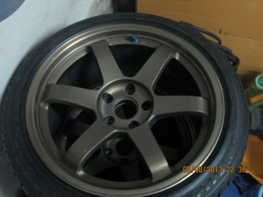 ขายแม็ก TE37แท้ ขอบ18 9.5 ทั้งสี่4วง ขาย 39500