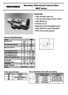คอนโทรลไฮโดรลิค maxma (1แกน 4 หุน) www.maxma.com.tw ผู้ผลิตสินค้า,คุณภาพสูงจากไต้หวัน