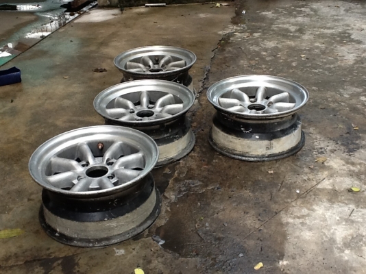 "ล้อกล้วย"WATANABE" 12/13/14-เศษล้อF8-ขอบ16x7"