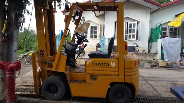 รถฟอร์คลิฟต์ 1.5ตัน TOYOTA เก่านอกไม่เคยใช้ในไทย 120000