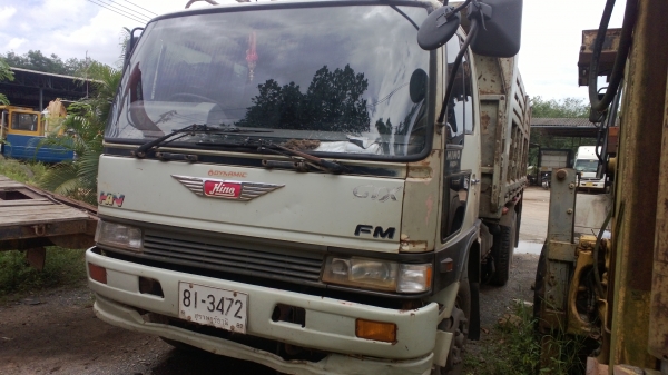 10ล้อดั้ม195แรงHINO FM3H รถห้างแท้เดิมๆ เครื่องHO7D รถสภาพดี เดิมๆ