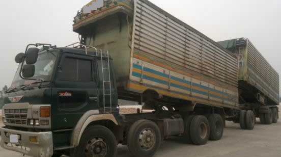 ขายhino ดั้มเกษตรแม่+ลูก ยาว7เมตร เครื่อง370แรง