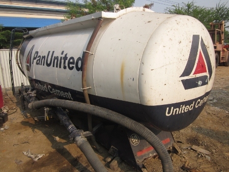 ขาย-ถังบรรจุปูนซีเมต์ผงขนาดใหญ่ พร้อมสาย สำหรับรถหัวลาก ของนำเข้าจากนอก สภาพพร้อมใช้งาน