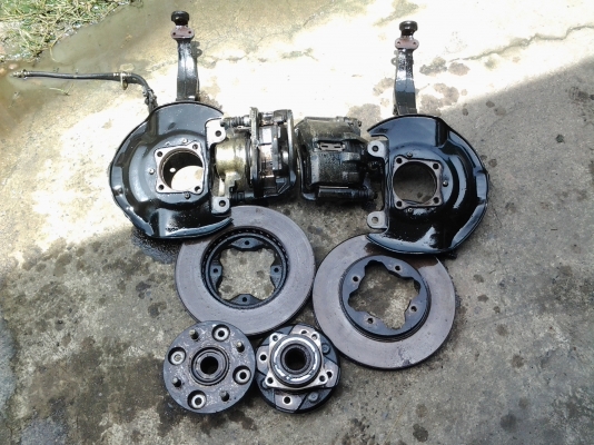 ขายดิชเบรกล้อหน้าทั้งชุดรถเก้งฮอนด้าตราเพชรราคาถูก