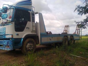 HINO PROFIA สิบล้อ 2 เพลา บรรทุกรถเกี่ยวงามมากๆครับ (ทีมงานรถคุณภาพ)