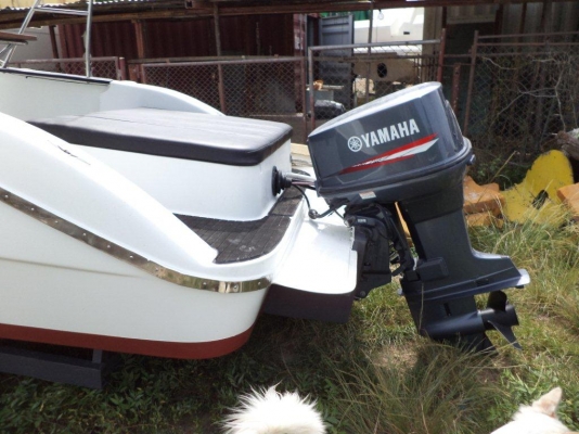 ลดราคาเหลือแค่ 450000 ต้องการขายเรือไฟเบอร์ 22 ฟุต พร้อมเครื่อง YAMAHA 115 Hp