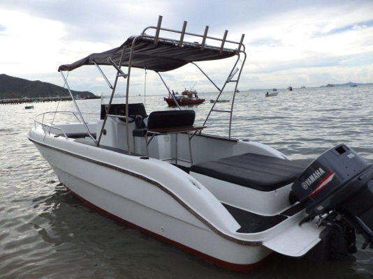 ลดราคาเหลือแค่ 450000 ต้องการขายเรือไฟเบอร์ 22 ฟุต พร้อมเครื่อง YAMAHA 115 Hp