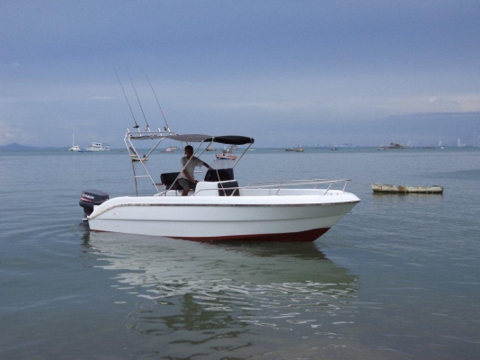 ลดราคาเหลือแค่ 450000 ต้องการขายเรือไฟเบอร์ 22 ฟุต พร้อมเครื่อง YAMAHA 115 Hp