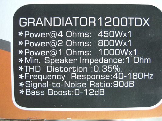 แอมป์ ClassD Mutant Audio X  Grandiator1200TDX 3400W Peak