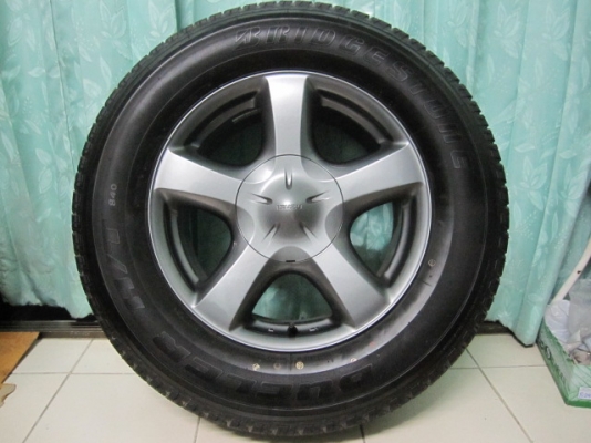 ขายล้อแม็ก Isuzu ALL NEW X-SERIES ขอบ 17 สีรมดำพร้อมยางป้ายแดง ปี 13