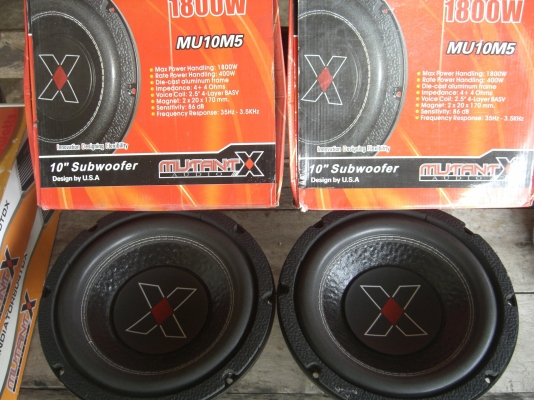 ซับฯ10" Mutant Audio X  MU10M5  1800W Peak เข้ามาดูก่อน