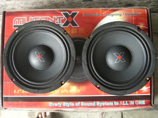 ลำโพงแยกชิ้น2ทาง Mutant Audio X Click 6.5" สภาพดี