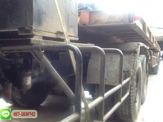 ขายหัวลาก 10ล้อ 2 เพลา พร้อมหางพื้นเรียบ 2 คาน Hino