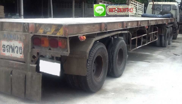 ขายหัวลาก 10ล้อ 2 เพลา พร้อมหางพื้นเรียบ 2 คาน Hino