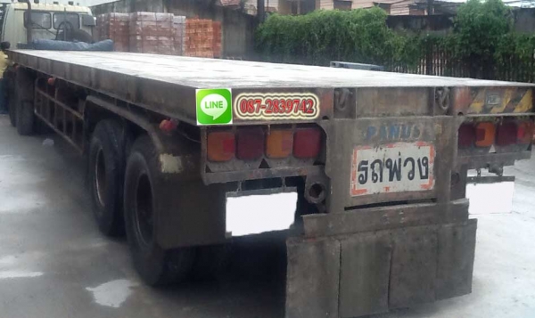 ขายหัวลาก 10ล้อ 2 เพลา พร้อมหางพื้นเรียบ 2 คาน Hino