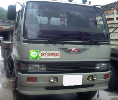 ขายหัวลาก 10ล้อ 2 เพลา พร้อมหางพื้นเรียบ 2 คาน Hino