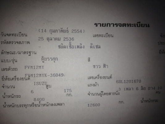 รถอิซูซุ 10 ล้อ ตู้เย็น FVZ 230 แรงม้า สนใจติดต่อ 081 - 6079515 รถอิซูซุ 10 ล้อ ตู้เย็น FVZ 230 แรงม้า สนใจติดต่อ 081 - 6079515