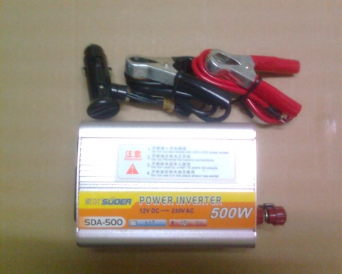 เครื่องแปลงไฟรถ12V เป็นไฟฟ้าบ้าน