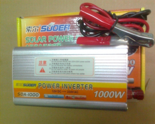 เครื่องแปลงไฟรถ12V เป็นไฟฟ้าบ้าน