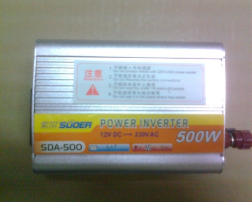 เครื่องแปลงไฟรถ12V เป็นไฟฟ้าบ้าน