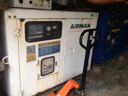 ปั๊มลมสกรู 30แรงม้า AIRMAN SMS 22 เก่าญี่ปุ่น เดิมๆ