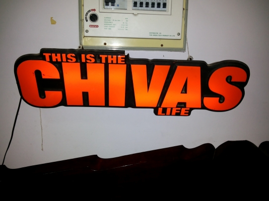 ขายป้ายไฟ CHIVAS ใช้งานได้ปกติ