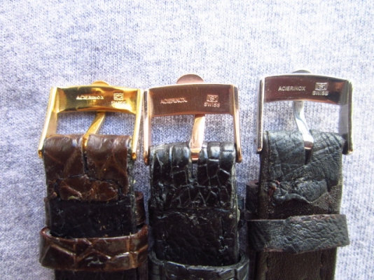 +++++ สายหนังจระเข้แท้หัว OMEGA ทอง, ทองชมพูและสแตนเลส +++++ +++++ สายหนังจระเข้แท้หัว OMEGA ทอง, ทองชมพูและสแตนเลส +++++