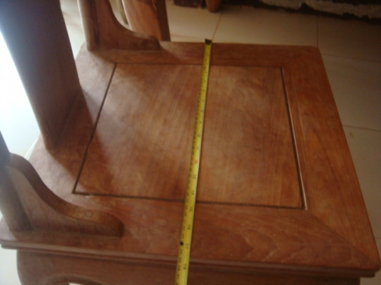 ขายโต๊ะเก้าอี้ชุดทานอาหารไม้สัก top marble