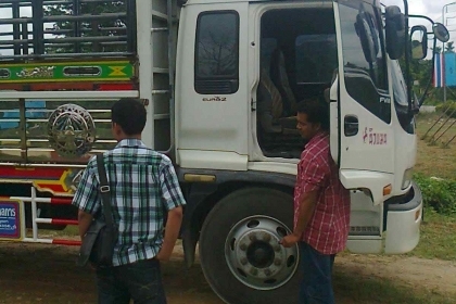 10ล้อเพลาเดียวรถล่อง ISUZU FVM230ปี51 กระบะหุ้มเลสสวยมา