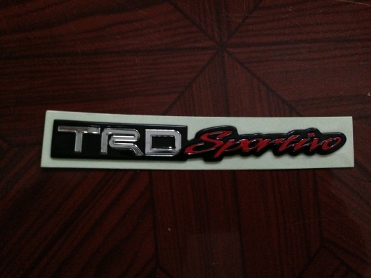 ขายสติกเกอหติดกระจังหน้ารถ vigo TRD เเท้