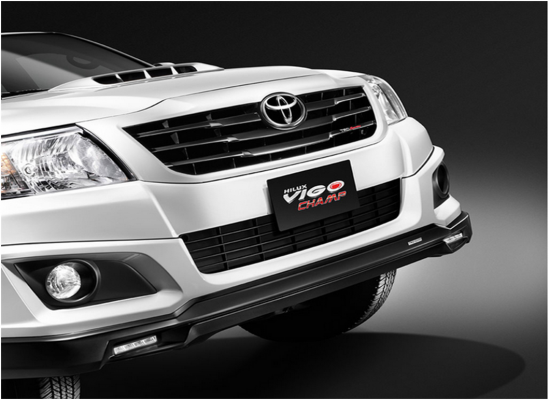 ขายสติกเกอหติดกระจังหน้ารถ vigo TRD เเท้