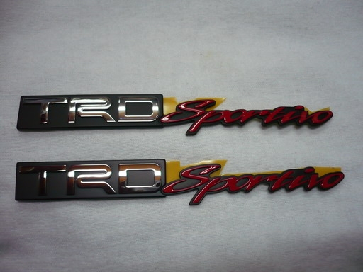 ขายสติกเกอหติดกระจังหน้ารถ vigo TRD เเท้