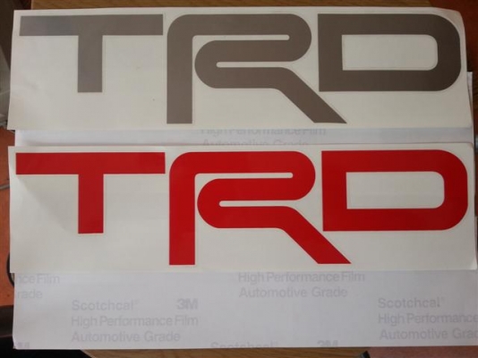 ขายสติกเกอร์ท้ายกะบะรถ vigo Prerunner  4*4  TRD เเท้