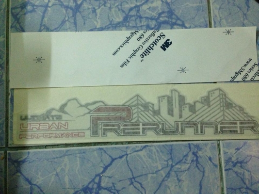 ขายสติกเกอร์ท้ายกะบะรถ vigo Prerunner  4*4  TRD เเท้