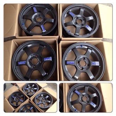 ขายแม็กมือ2ขอบ 15 TE37 กว้าง7 ออฟ 35 4 รู100 ราคา 7,500 บาทถูก